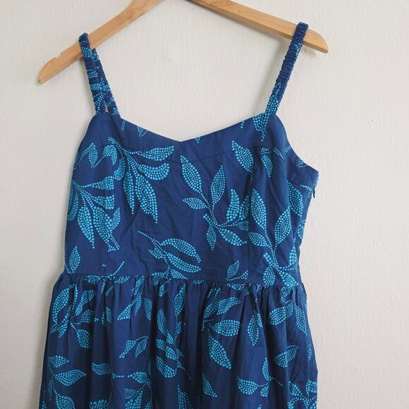 NEW J. Crew Poplin Blue Coral Midi Dress Seaport Blue Cenote - Picture 5 of 13